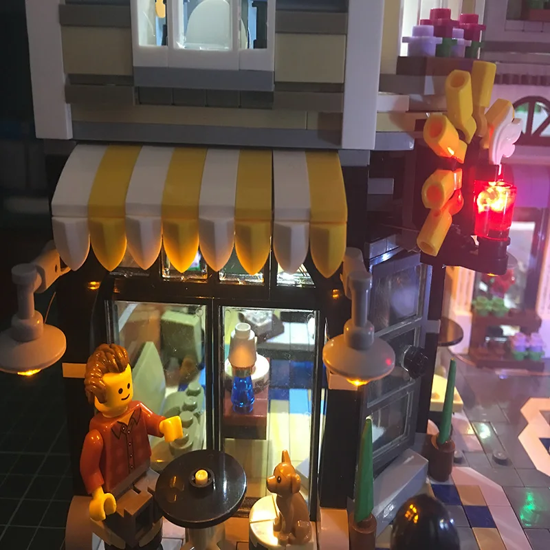 Led Light Set For Lego Building City Street 10255 The Assembly Square Toys Compatible 15019 Blocks Creator City Street Lighting (4)