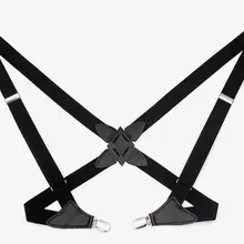 Классический боковой зажим мужской ремень на подтяжках 2 клипа duckbill Пряжка 2,5 см в ширину