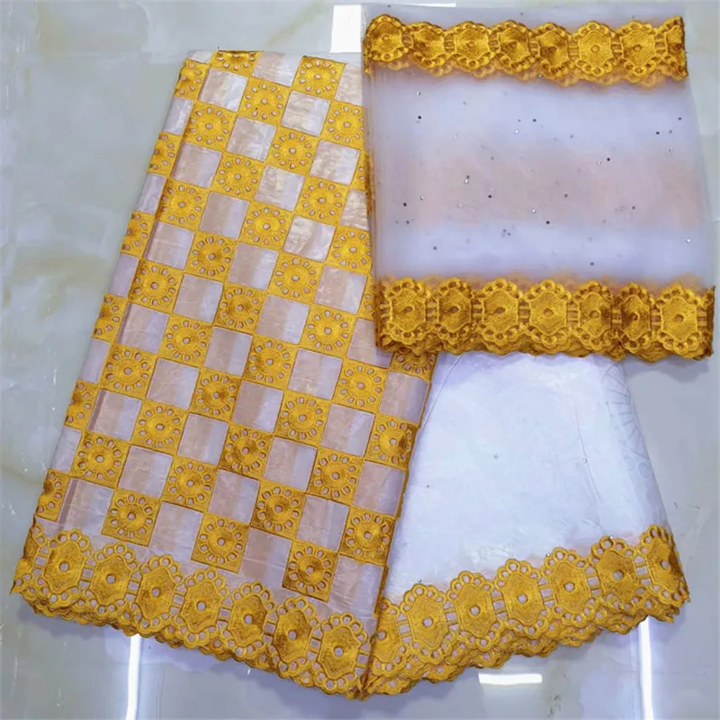 Африканская ткань Базен riche getzner bazin brode getzner dentelle tissu отделочный материал из Нигерии высокого качества 7 ярдов/lotYKB-1