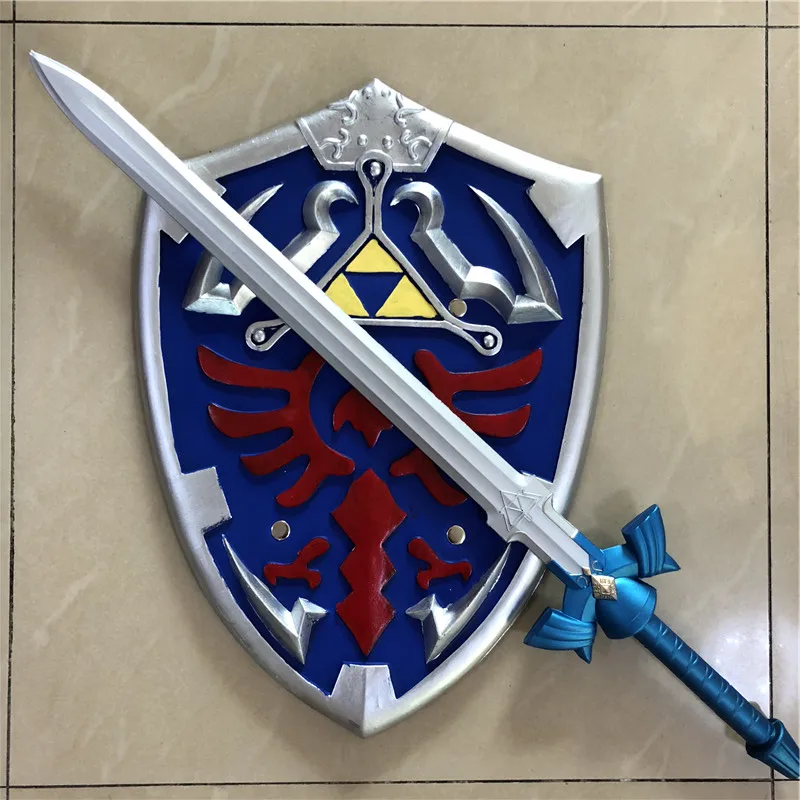 1:1 Cosplay Skyward Sword Skyward Shield Weapon Decoration Sword Role Play 80cm Safety PU Kids Gift