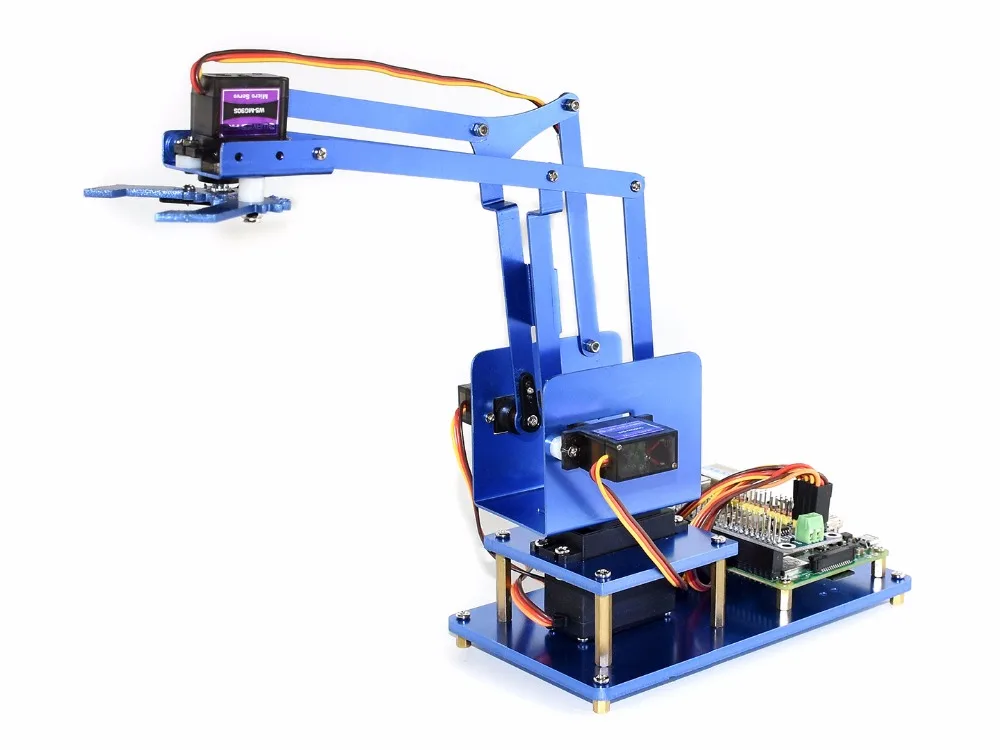 Рука робота для Pi Raspberry 4 DOF металлическая рука легко управлять рукой с помощью