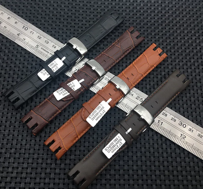 Ремешок Для Часов Swatch Кожаный Купить