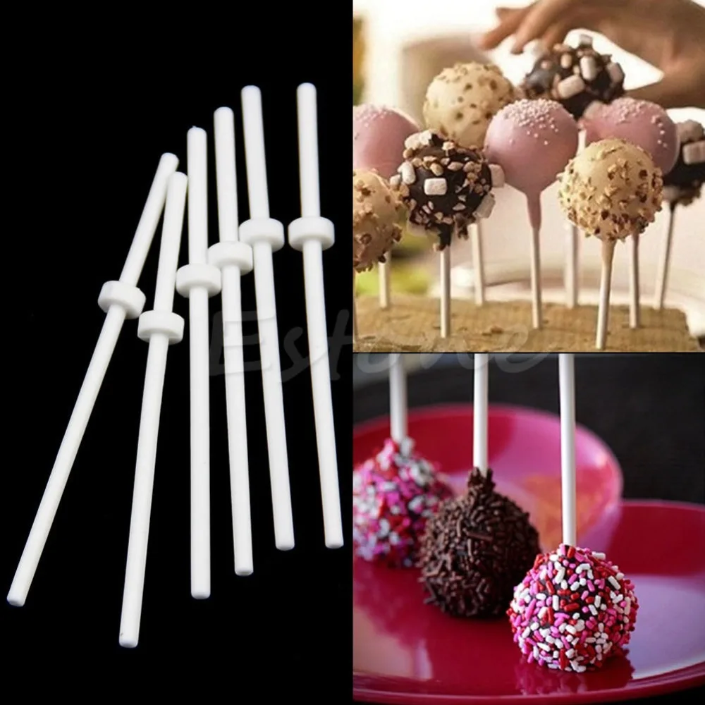 

60 Pcs Pop Food Sucker Sticks Chocolate Cake Lollipop Sticks Sweet Candy Making Drop Ship