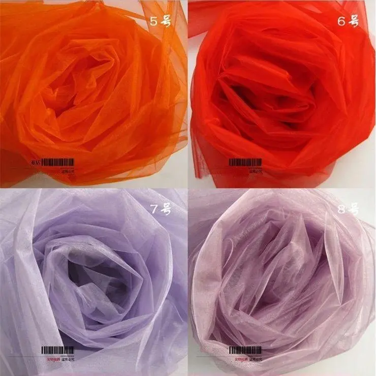 Image 105metres 1roll.Organza with 24 colors.Breadth150cm.Organza suit for Chair sashes. Wedding Birthday Celebration Party.etc