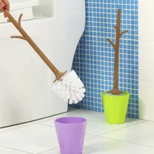 Высококачественная туалетная щетка в форме дерева с длинной ручкой, мягкая щетина, щетка для уборки туалета, принадлежности для кухни и ванной комнаты