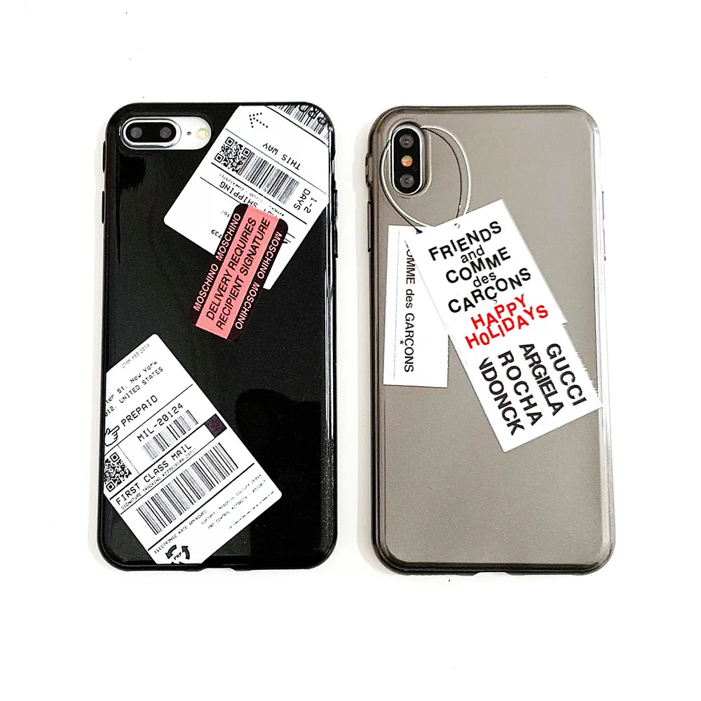 

Label Glossy Glitter Varnish Silicone Back Fitted Case For iphone 6/6plus/7G/8plus,Soft TPU Cover For iphone X/XS/XR/XS Max Case