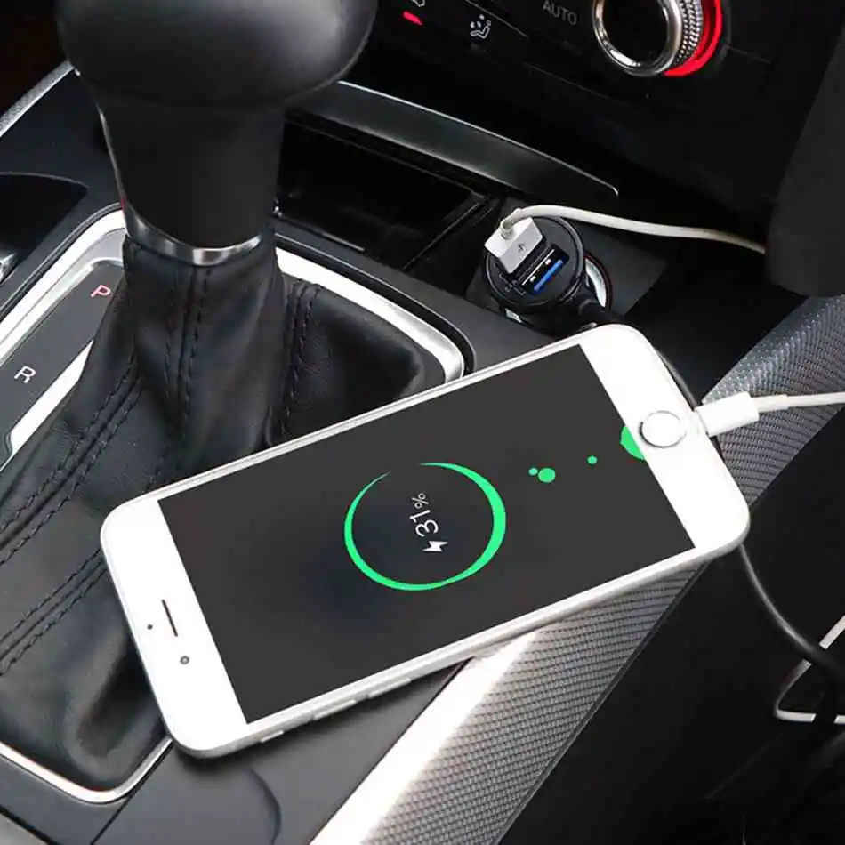 KISSCASE быстрое USB зарядное устройство 3,0 Автомобильное зарядное устройство для iPhone samsung автомобильный смартфон быстрое зарядное устройство для huawei Xiaomi прикуриватель