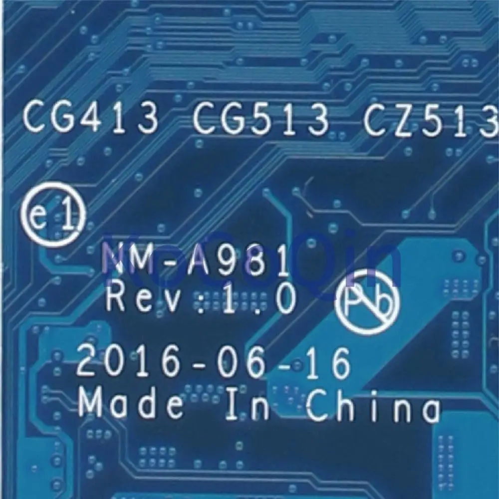 Best  KoCoQin Laptop motherboard For LENOVO IdeaPad 310-14IKB I5-7200U Mainboard CG413 CG513 NM-A981 5B20