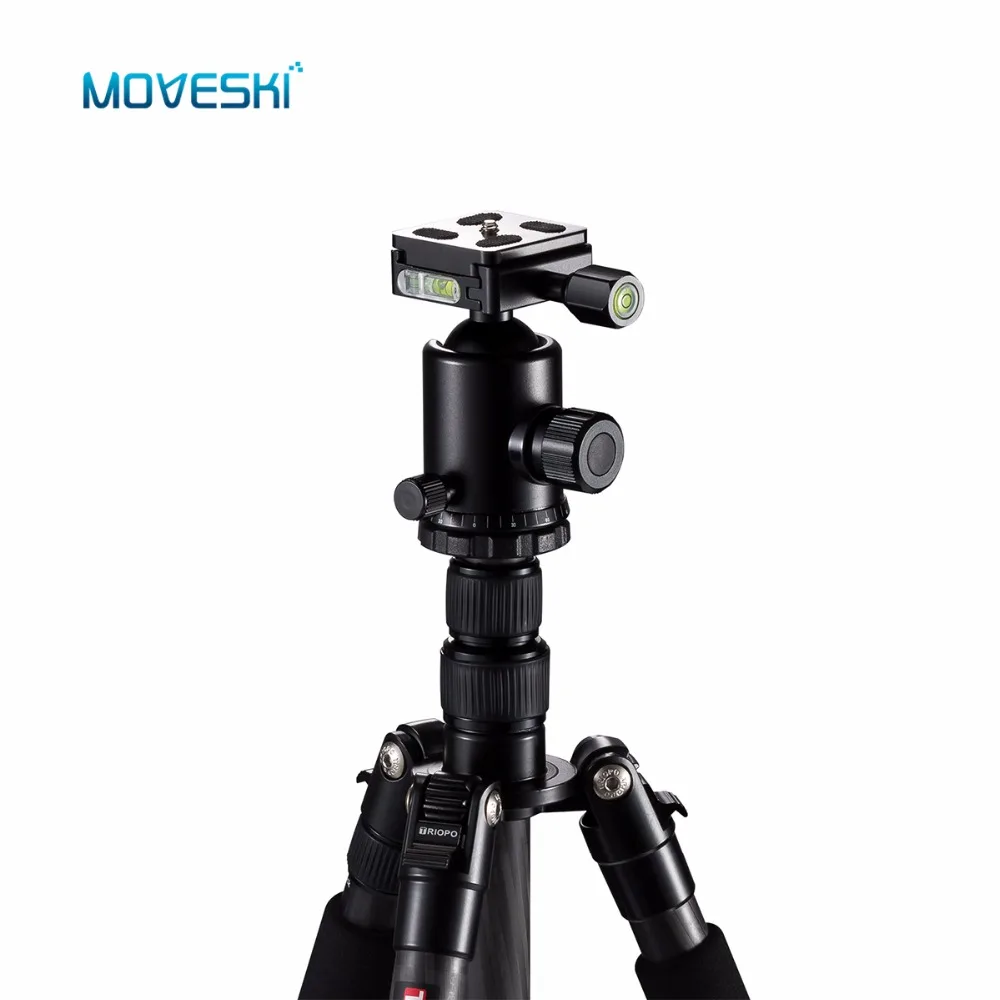 Moveski T259G Профессиональный штатив из углеродного волокна монопод с шаровой головкой для DSLR камеры/портативный дорожный треножник для камеры стенд