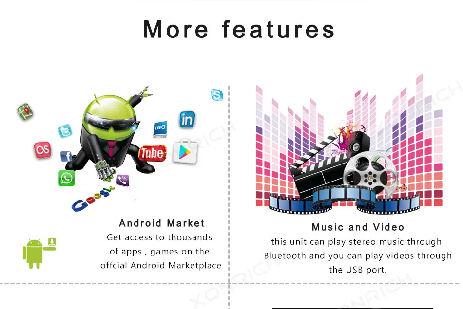 Авторадио 2 Din Android 8,1 автомобильный dvd-плеер для Ford Focus 2 3S-Max C-Max Mondeo 4 Galaxy Kuga 2008-2010 gps навигация головное устройство
