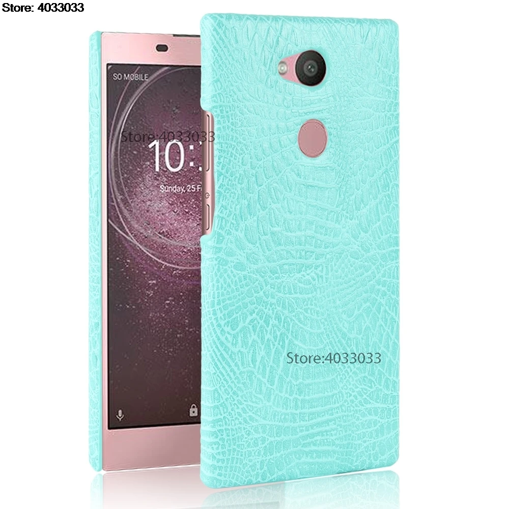 «Крокодиловая кожа Чехол-книжка для SONY Xperia L2 твердый пластиковый чехол Защитный чехол для телефона для XperiaL2 L 2 H3311 H3321 H4311 H4331 с откидной крышкой