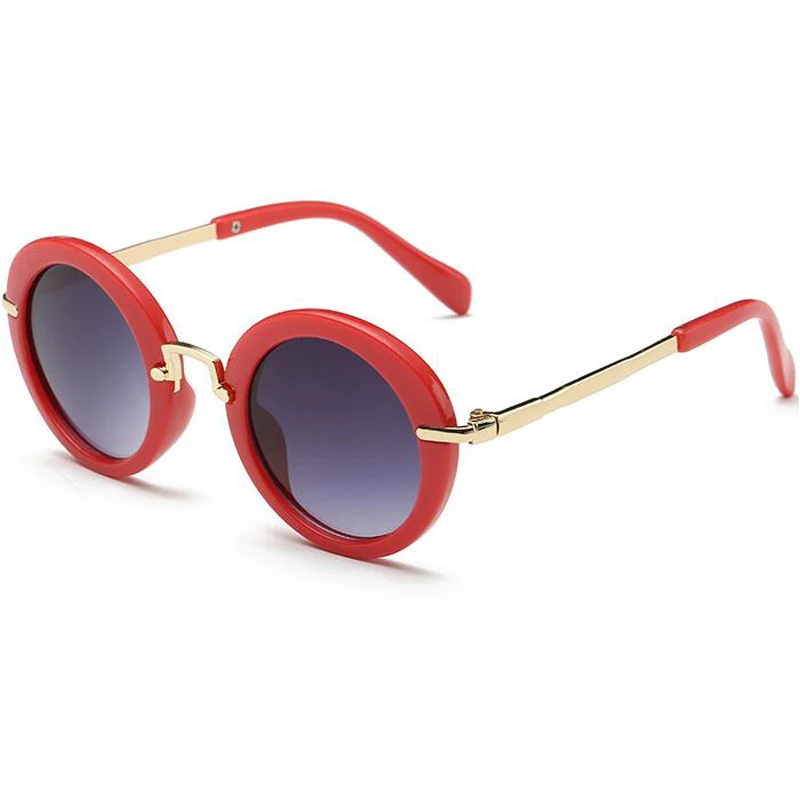 Новая мода высокое качество детские солнцезащитные очки UV400 мальчиков/девочек Прохладный моды Марка очки детские милые очки УФ-защитой - Цвет линз: red