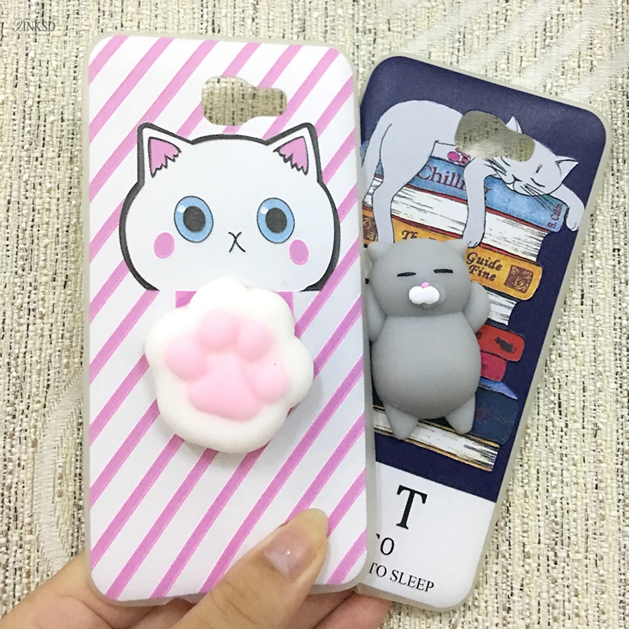 Blanda encantadora 3D animales sello Fundas para móviles para Samsung Galaxy J7 Prime gato suave TPU cubierta trasera capa J7 Prime blando caso|case for samsung galaxy|case for samsungphone cases AliExpress