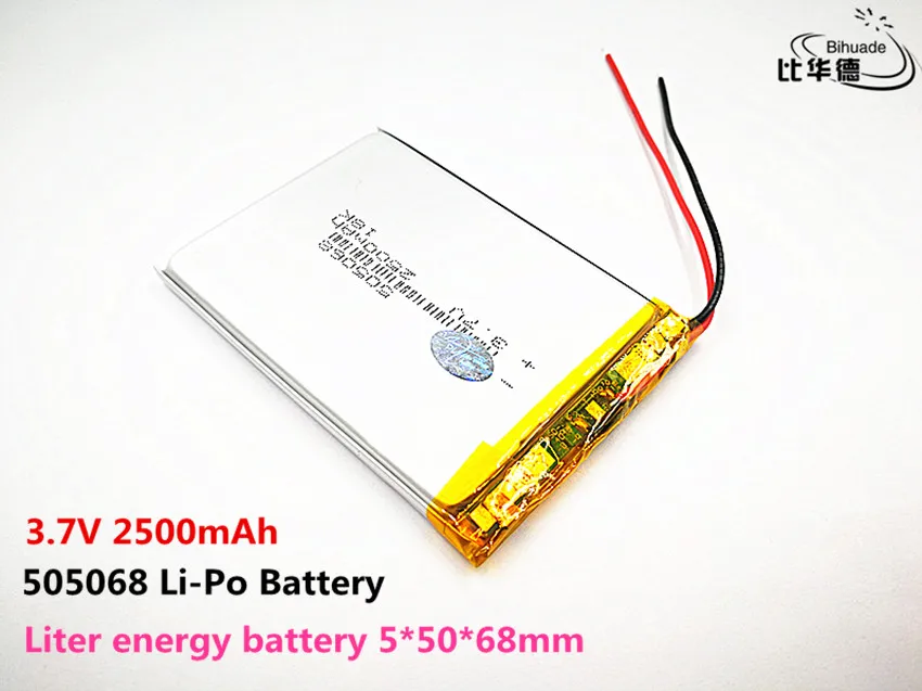 3.7 V, 2500 mAH, 505068 bateria De