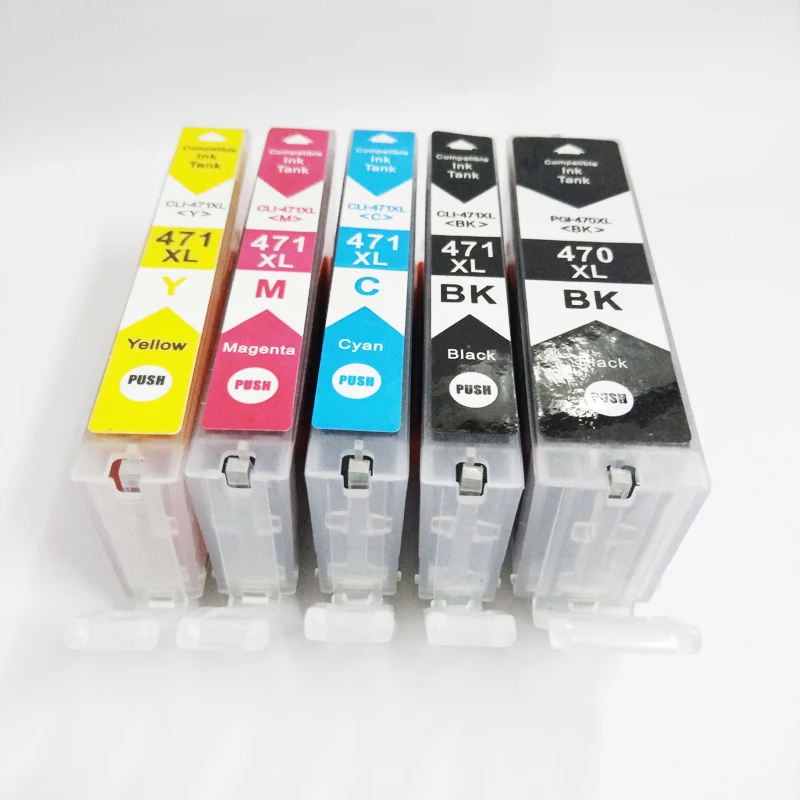 

Vilaxh 470 471 PGI-470 PGBK CLI-471 compatible ink cartridge full ink For canon PIXMA MG6840 MG5740 TS5040 TS6040 printer