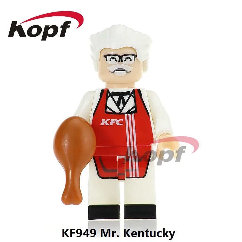 

Legoings Figures Super Heroes Mr. Kentucky Dolls Bricks Building Blocks Model Action Christmas For Children Gift Toys KF949
