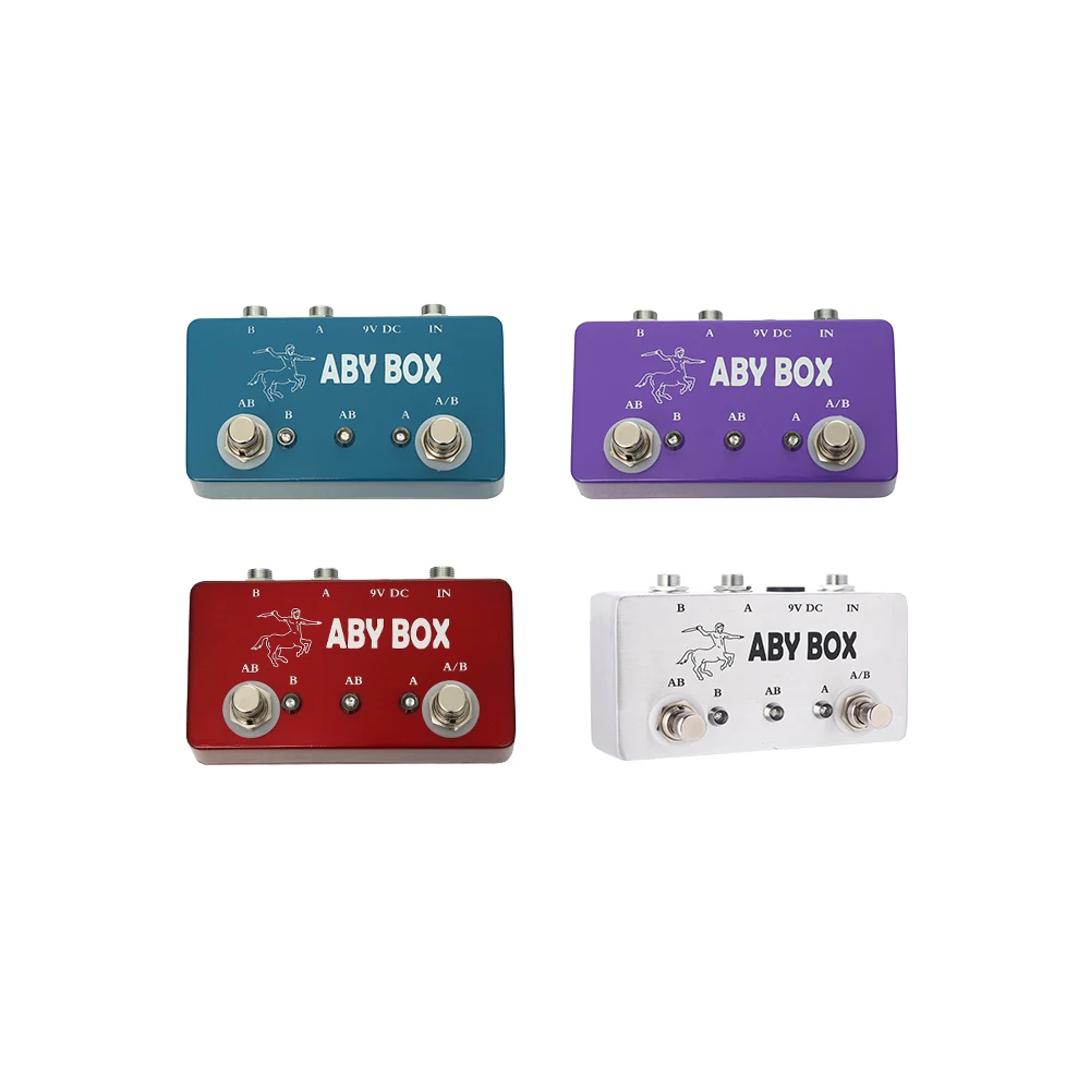 

Four Color Channel Switch Guitar Effect Pedal Hand Made Pedal Effect Footswitch ABY Box Pedals For Guitar