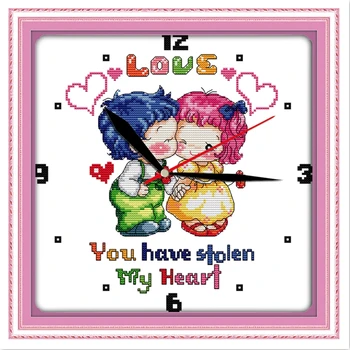 

You Have Stolen My Heart Chinese Counted Cross Stitch Pattern Home Decoration 11CT 14CT Printed On Canvas Embroidery Cross Set