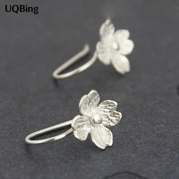 

Fashion Plata 925 Silver Drop Earrings Flower Earrings Jewelry Pendientes Brincos brincos de prata Fashion Jewelry