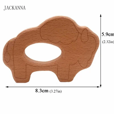 Мультяшный деревянный Прорезыватель для зубов, деревянный Прорезыватель для малышей, игрушка с гравировкой, Прорезыватель для новорожденных детей, детские жевательные игрушки, BPA Free - Цвет: 12