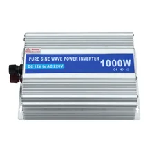 Solarparts 1x 1000W solar inverter PSW 12V/24V DC to 220V/110V AC outdoor RV Marine car home camping off grid solar panel kits