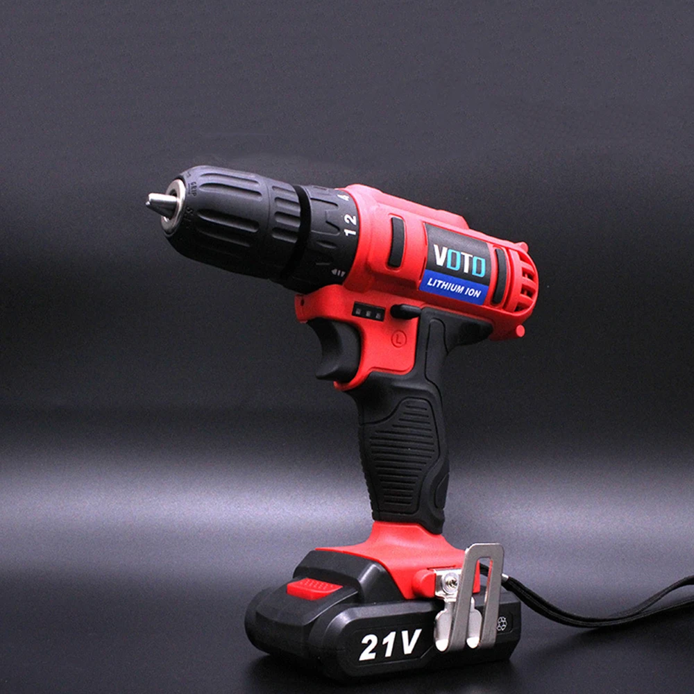 

Electric Screwdriver Li-Ion Rechargeable Two-speed Electric Screwdriver Drill Multi-function