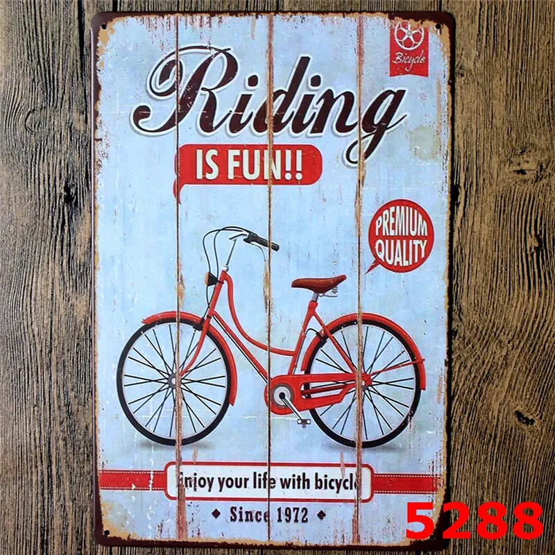 Картина для езды на велосипеде и мотоцикле YN049|home decor|sign tinsign bar |