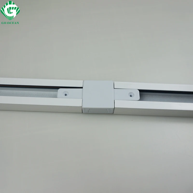 GO OCEAN Track lighting Rail Connector I Straight Connectors for Track Light Rail Fixture System Auminum Rail Connector (4)