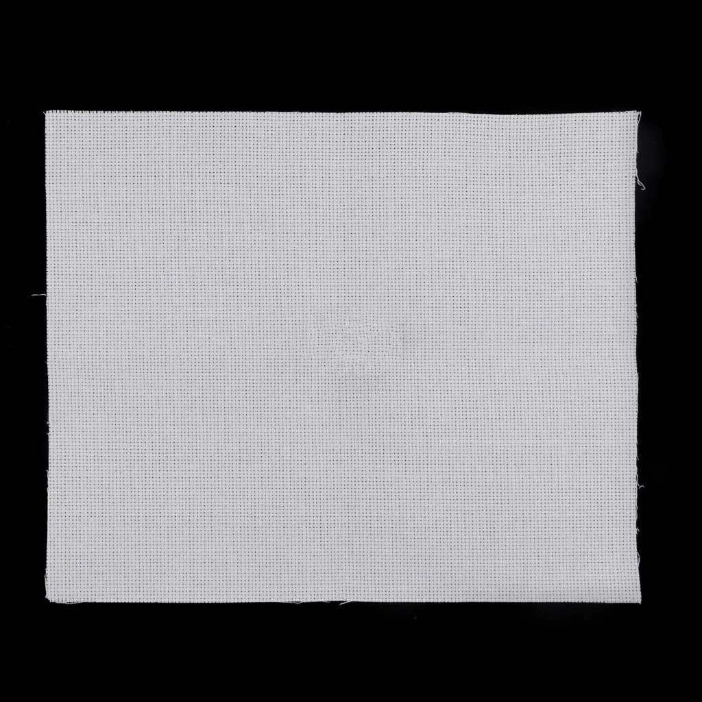 30x25cm White 14 Count Cross Stitch Cloth Aida Fabric Hand Embroidery