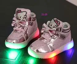 5 частей/los 2019 модная детская обувь со светодиодной подсветкой для маленьких девочек кроссовки Детские теннисные кроссовки мигает