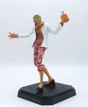 

Anime 1/8th Scale One Piece Dressrosa Mera Mera Fruit With Doflamingo Action PVC Figure Toy 23CM
