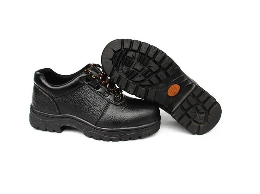 Microfiber leather breathable anti-mite wear-resistant oil-resistant acid and alkali low to help safety work shoes Microfiber leather breathable anti-mite wear-resistant oil-resistant acid and alkali low to help safety work shoes