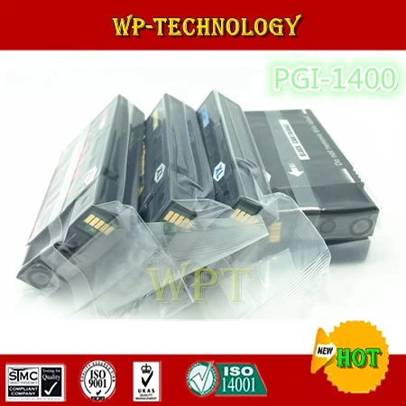 Совместимые картриджи с чернилами подходят для PGI1400 K C M Y Canon MAXIFY MB2040 MB2340|ink