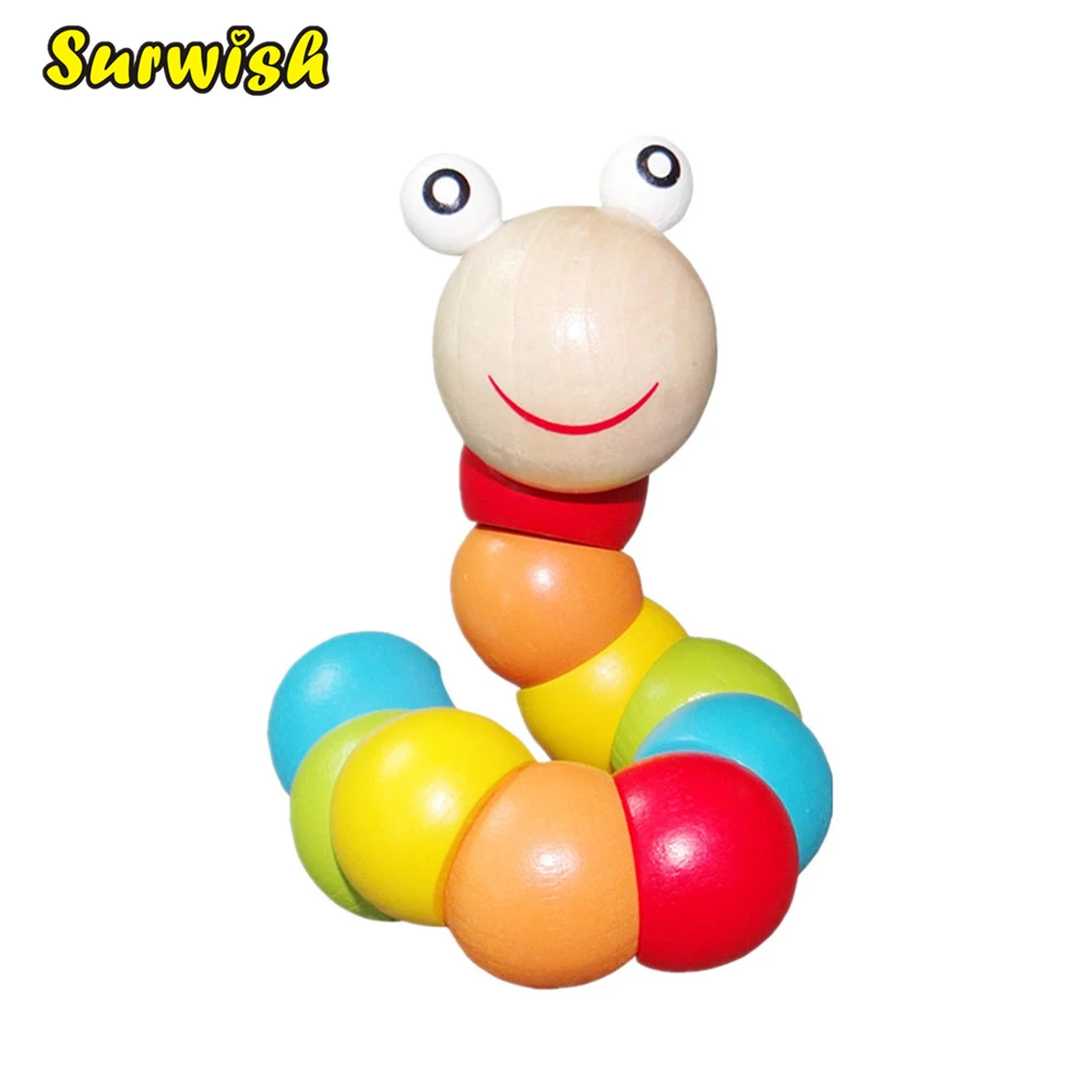 

Surwish Baby Toys Changed Color Twisting Worm Baby Toy Train Baby Fingers Flexibility