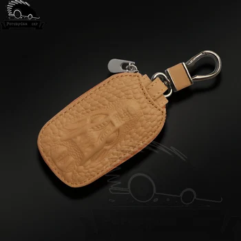 Del Cuoio genuino Degli Uomini Anello Chiave Dell'automobile delle donne Cassa Del Raccoglitore Zip Coin Borsa di Coccodrillo del Coccodrillo del Supporto di Supporto di Carta Dell'annata di Modo - Del Cuoio genuino Degli Uomini Anello Chiave Dell automobile delle donne Cassa Del Raccoglitore Zip