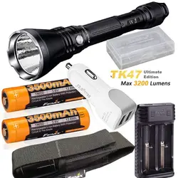 Fenix TK47 UE Ultimate Edition 3200 люмен светодиодный тактический фонарь с ARB-L18-3500 аккумулятор, ARE-X2 зарядное устройство, ARW-10 автомобильное зарядное