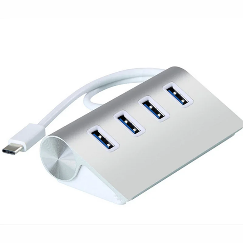 Алюминий сплав Type-C USB HUB 4 порта High Speed 3.1 проволоки дистрибьютор | Компьютеры и офис