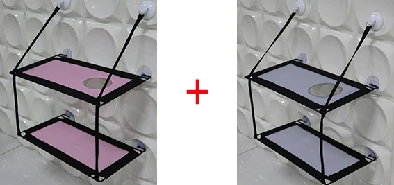

Free shipping Mewmew Small Animal Suspended Warm Double-deck Suction Cup Wall Pet Kitten Hammock Bed Mat For Cat Hanging Bed