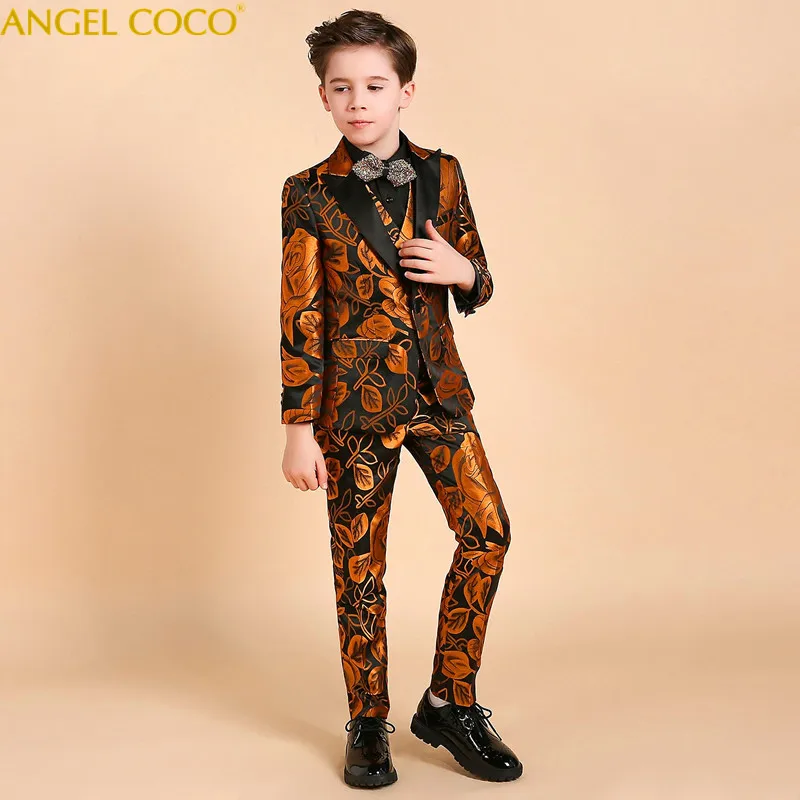 Luxury Boys blazers kids Boys suits for weddings Prom Suits Wedding Dress for Boys Kids Children Clothing Blazers for Boys 2018