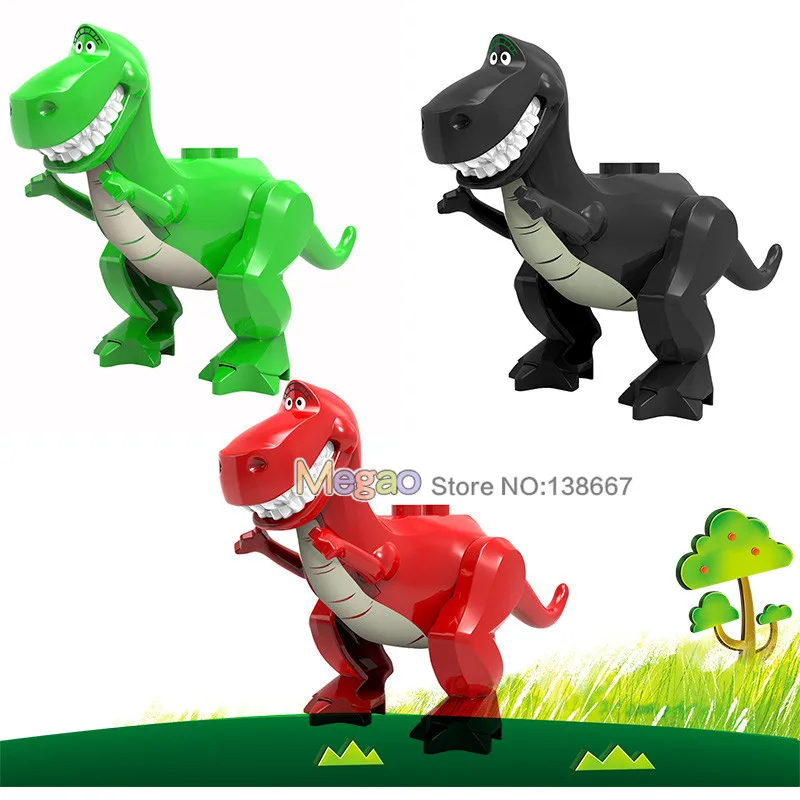 

Hugging Dragon Single Cartoon Green Red Black Figures Buzz Lightyear Toy Story E.T Stitch Building Blocks Gift Toys for Children