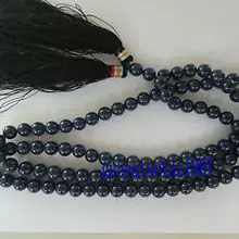 Бусины из натурального материала огромный редкий тибетский буддийский 108 шт 8 мм с черными камнями бусины Молитва Мала ожерелье широкие крылья мужские украшения