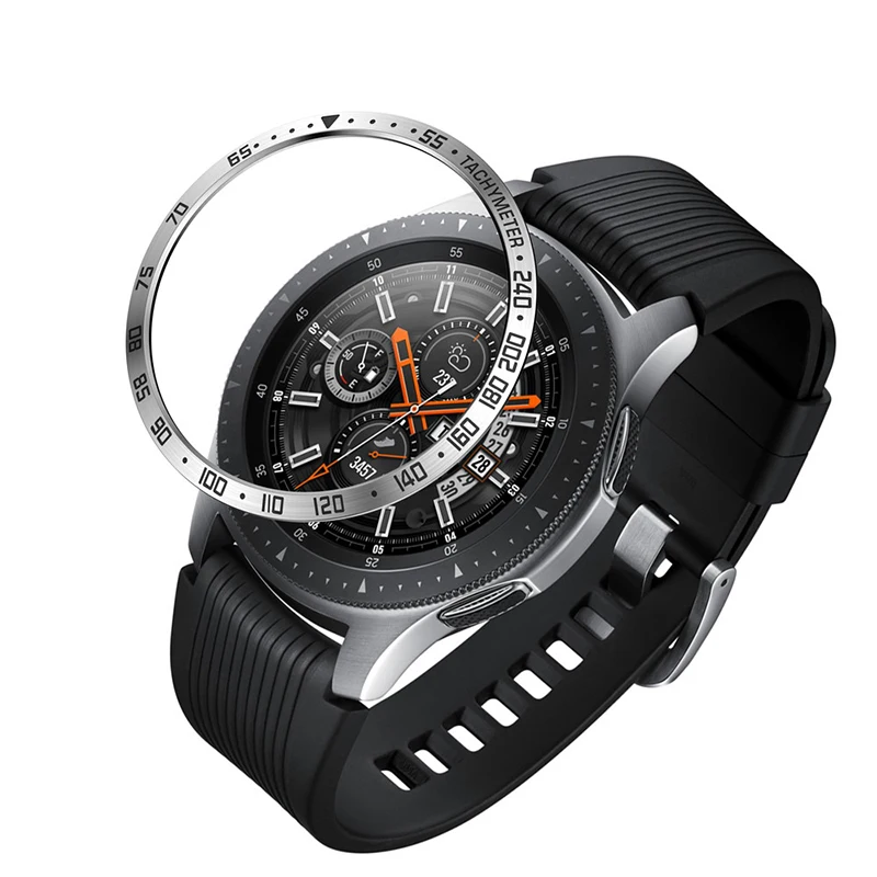 Стальные кольца Frontier аксессуар для samsung Galaxy Watch 46 мм ТПУ Циферблат калибровки