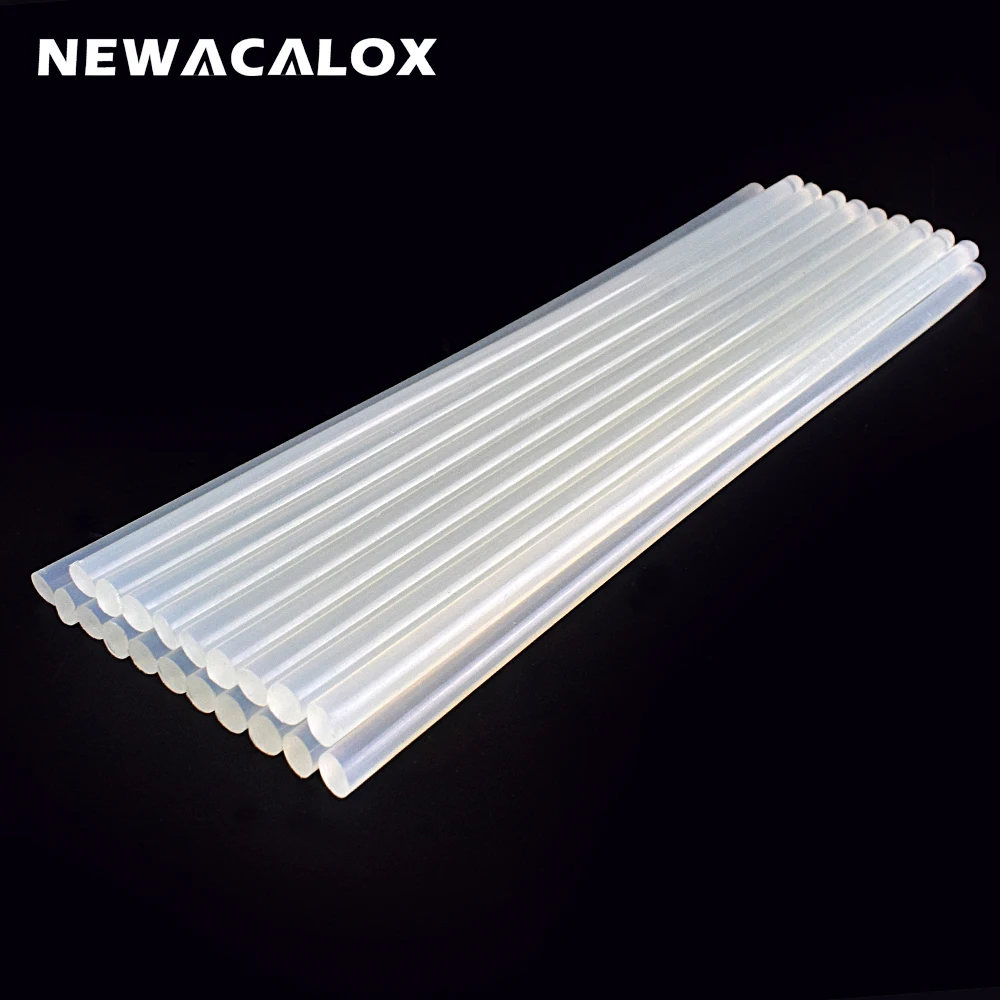 NEWACALOX 20 шт./лот 7 мм * 250 белый термоплавкий клей карандаш термоклеевой пистолет