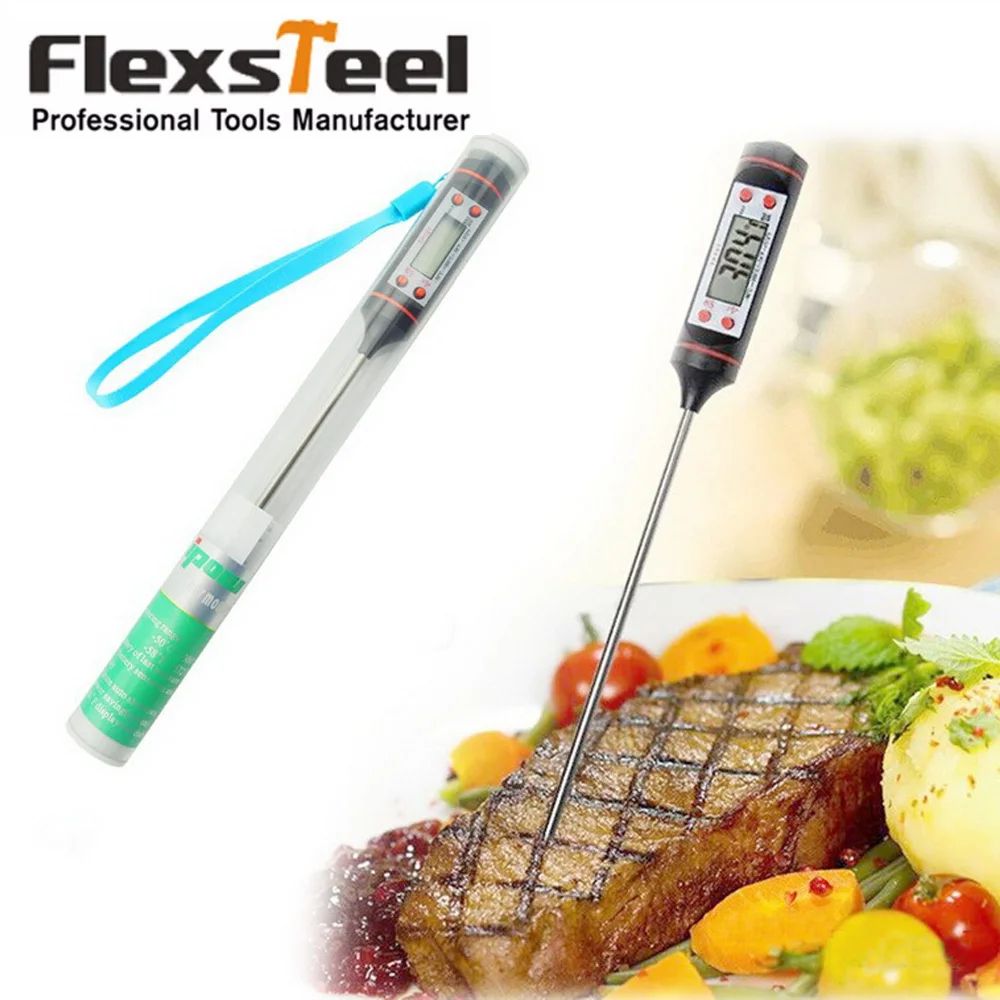 

Digital Instant Read Thermapen Kitchen Grill BBQ Cooking Thermometer Probe for Food Meat Wine Jam Steak Candy