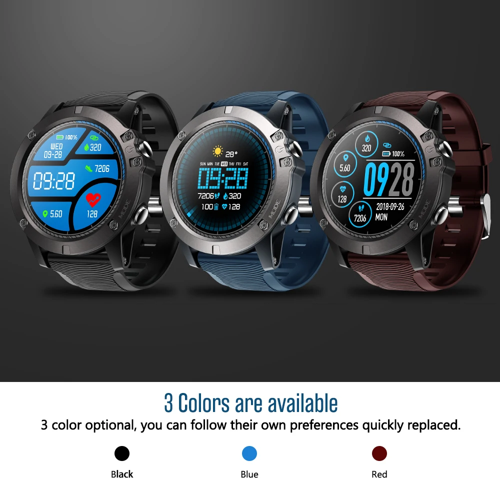 Умные часы Zeblaze Vibe 3 Pro с Bluetooth IP67 напоминанием о сообщениях и вызовах монитор