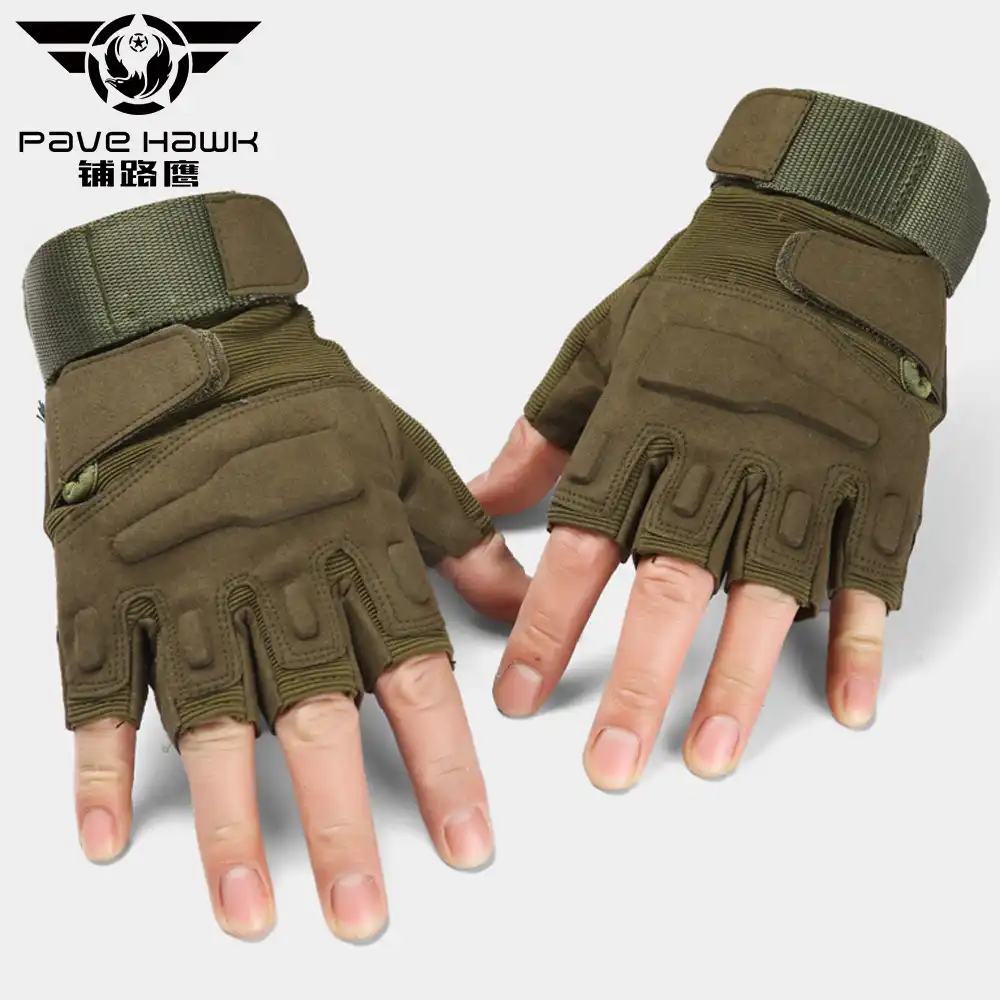 anticortes Airsoft oobest Guantes t/ácticos de Tiro sin Dedos Guantes t/ácticos para Motocicleta