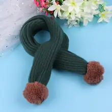 Модные женские туфли с бубоном, вязаные зимние теплые шарфы Новое поступление милые девушки однотонный платок кольцо в стиле casual зимний шарф украшения