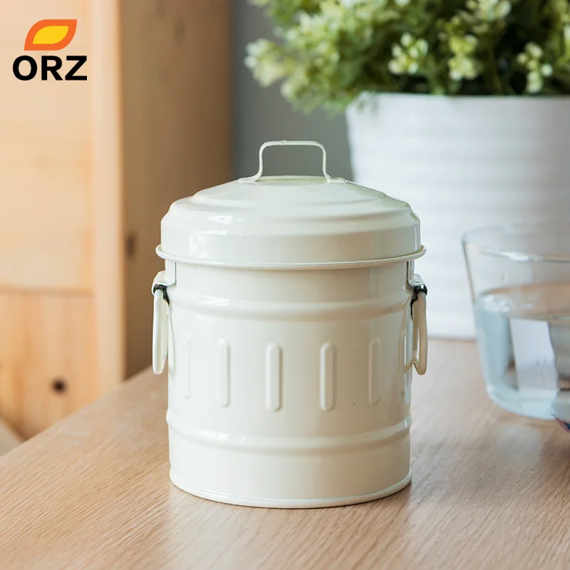 

ORZ Mini Storage Box Roman Pattern Sundries Candy Snack Can Home Organizer Case Desktop Storage Bin Cookie Biscuit Container Can