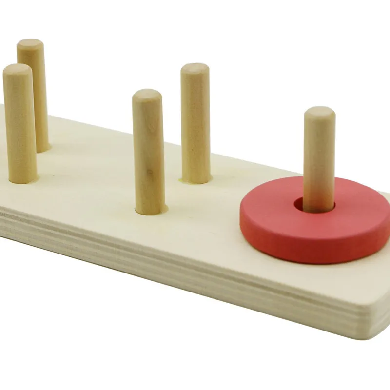 Деревянные Монтессори развивающая головоломка, игрушка в форме распознавание цвета упорядочивание по геометрической форме щитовые блоки стек головоломка игрушки для детей