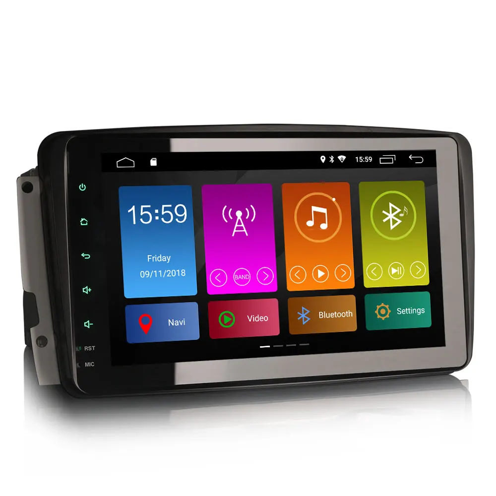 Sale 8" Android 9.0 OS Car Multimedia Navigation GPS Radio for Mercedes-Benz CLK C209 W209 1998-2004.5 & Viano/Vito W639 2004-2006 5